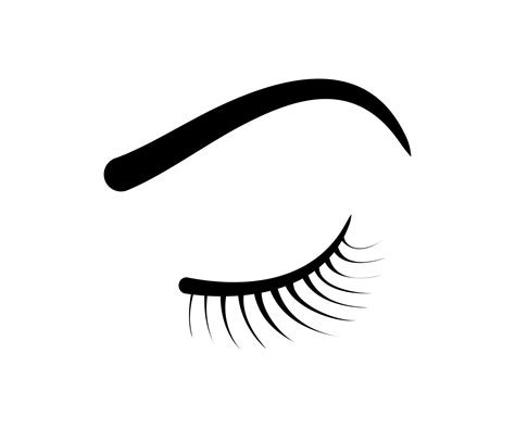 Eyelashes Eyebrows Vector Illustration On A White Background
