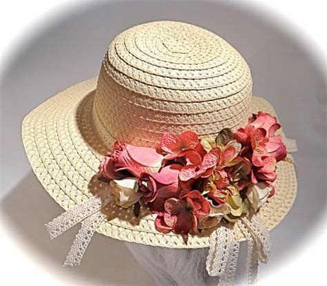 Large Girls Sun Hat Lipstick Pink Tea Party Hats Flower Girl Hat Gh 119