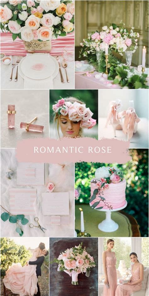 Romantic Rose Pink Wedding Color Ideas Colors For Wedding