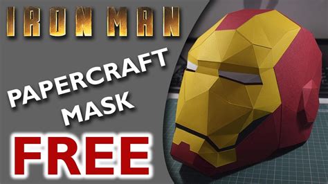 Low Poly Diy Iron Man Mask Paper Model Create Your Own 3d Papercraft