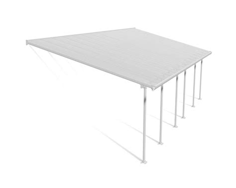 Canopia By Palram Feria 13 Ft X 28 Ft Patio Cover Kit White Clear