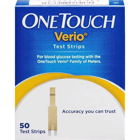 One Touch Verio Glucometer Test Strips Box Of 50 Medanand