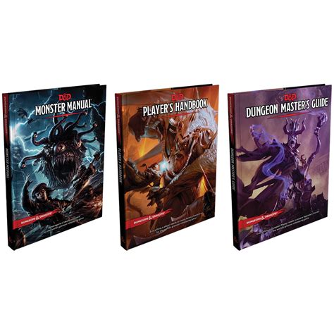 Dandd Dungeons And Dragons Core Rulebook T Set 3 Books And Master Screen