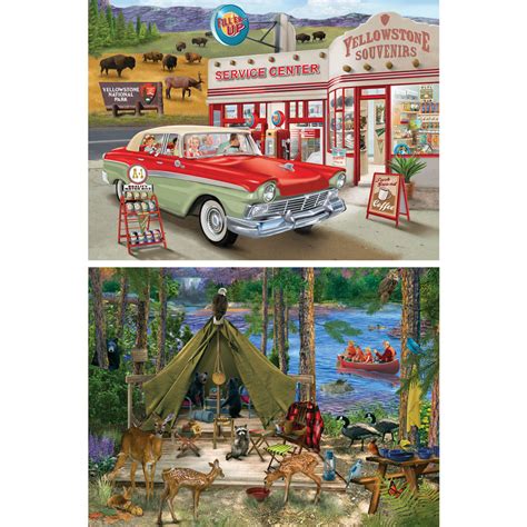 Bigelow Illustrations 4 In 1 Multipack 1000 Piece Puzzle Set Bits And
