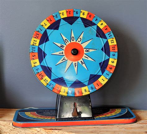 Spin the wheel game review. Tin County Fair Carnival Spin the Wheel Roulette Game Made in