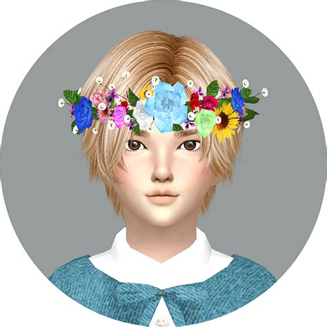 Sims 4 Ccs The Best Flower Crown For Boys And Girls By