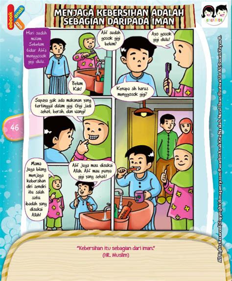 Buku cerita bergambar cerita kita via resensibukuanak.wordpress.com. Komik Hadits Kebersihan Sebagian dari Iman | Ebook Anak