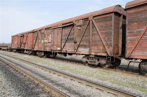 Old Rusty Train Wagons Stock Image Colourbox