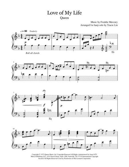 Love Of My Life Sheet Music To Download And Print