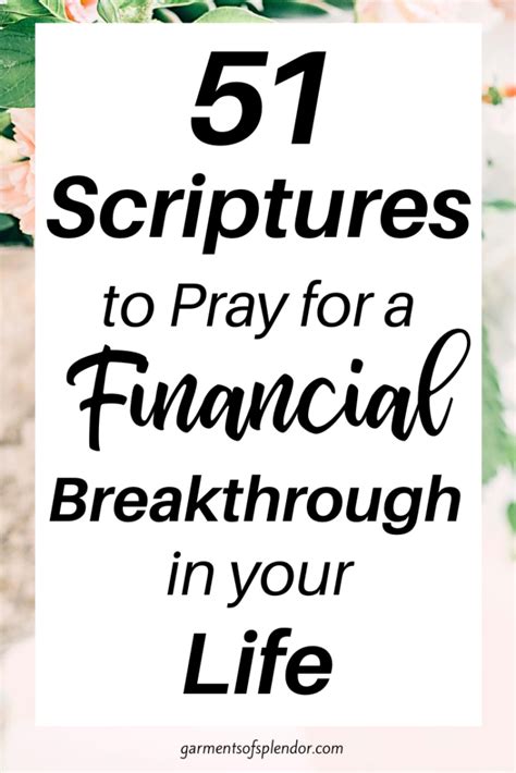 51 Scriptures To Pray For Financial Breakthrough With Free Printable 2023
