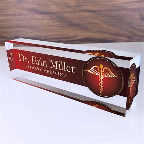 Personalized Desk Name Plate For Office Desk Marble Design On Etsy