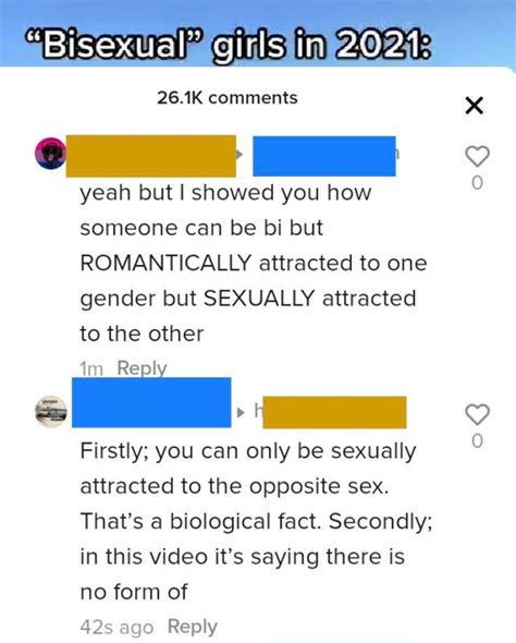 “you Can Only Be Sexually Attracted To The Opposite Sex Thats A Biological Fact