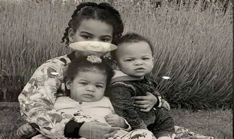 Beyoncé Posts New Photo Of Her Three Babies Blue Ivy Rumi Sir
