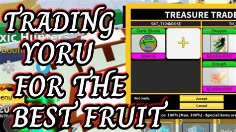 Trading Yoru For The Best Fruit Blox Fruit Youtube