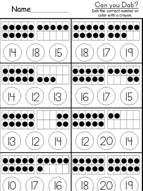 Free Tens And Ones Worksheet Kindergarten Math