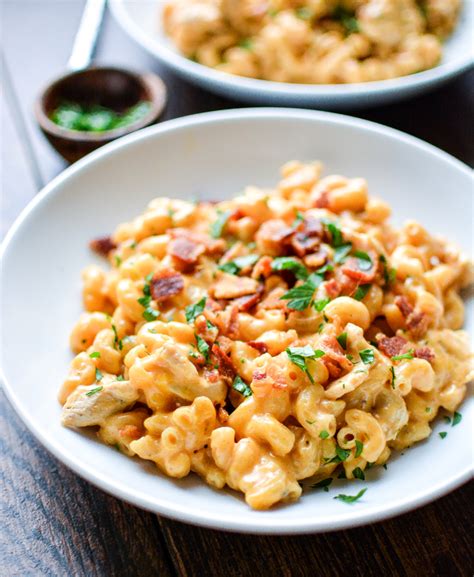 Stovetop Mac And Cheese With Bacon And Chicken