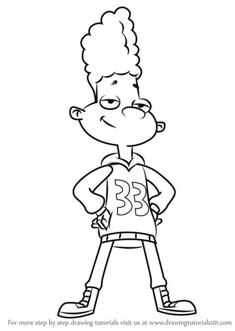 Learn How To Draw Gerald Johanssen From Hey Arnold Hey Arnold Step