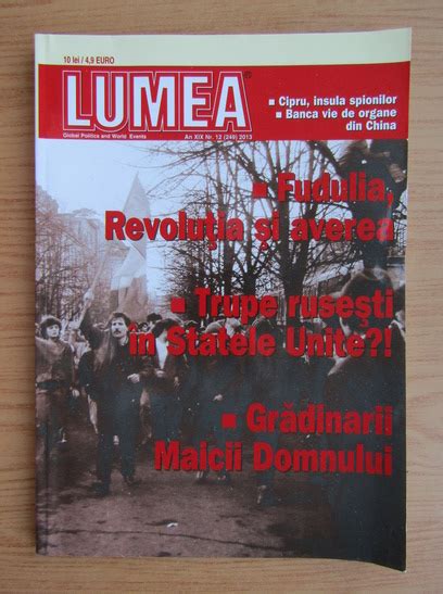 Revista Lumea An Xix Nr 12 249 2013 Cumpără