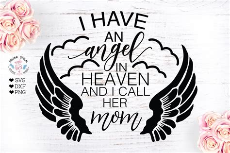 Angel In Heaven Mom Memorial Photoshop Graphics ~ Creative Market