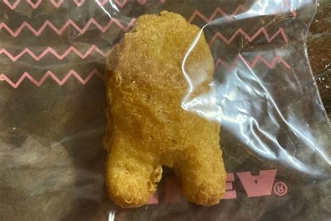 Chicken Nugget Shaped Like An Among Us Crewmate Sold On Ebay For