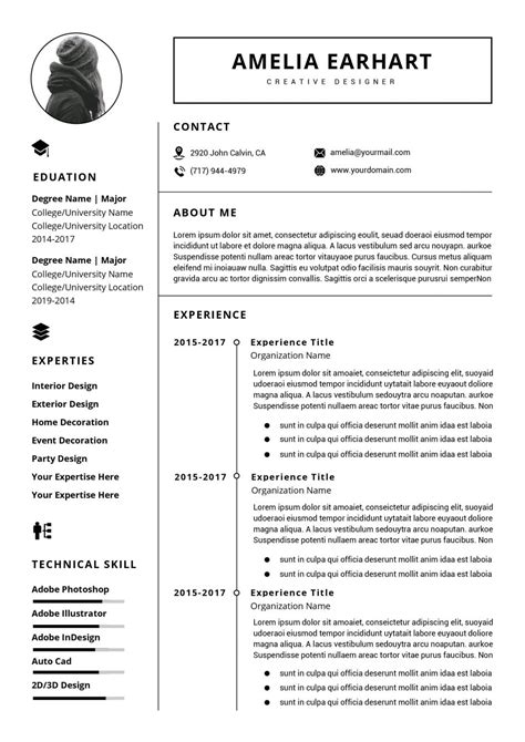 We show you the best resume format to use for your job. Cv_template_awards_organization_experience_related ...