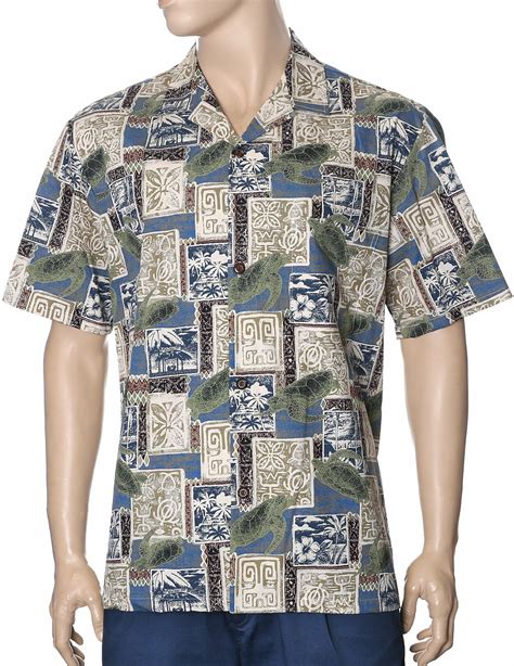 Honu Tapa Mens Hawaiian Shirt Aloha Shirts Club
