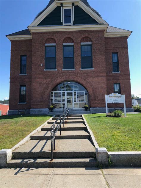 Entryway Of Orleans County Courthouse In Newport Vermont Paul