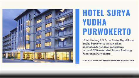 Hotel Surya Yudha Purwokerto Hotel Bintang 3 Penginapan Murah Dekat