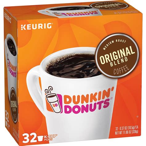 Dunkin Coffee Medium Roast Original Blend K Cup Pods Buehlers