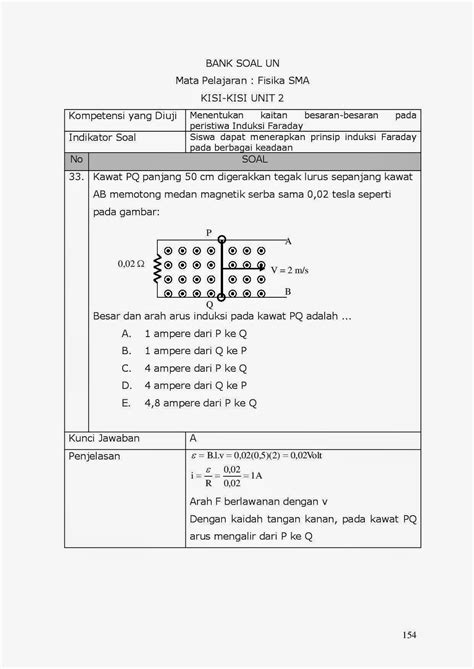 Kumpulan Soal Un Hukum Faraday Beinyu Com