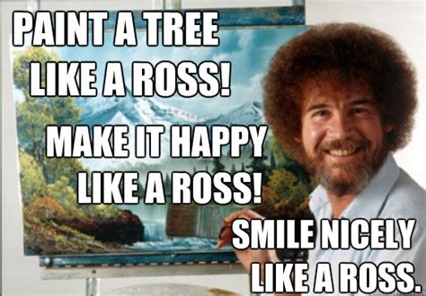 Funny Happy Birthday Meme Bob Ross Cuap2zap2