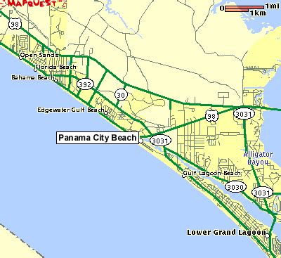 Panama City Beach Map