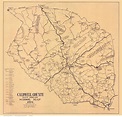 Caldwell County North Carolina 1924 - Old Map Reprint - OLD MAPS