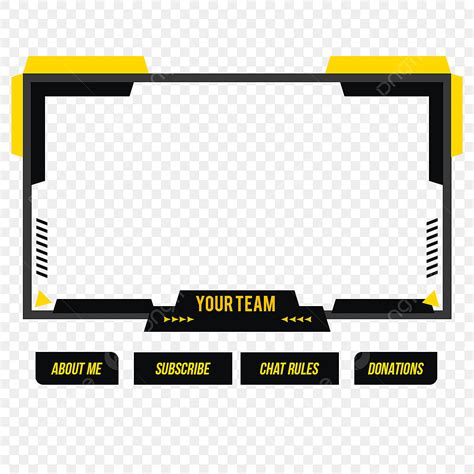 Twitch Overlay Png Image Twitch Overlay Cyber Yellow Twitch Digital