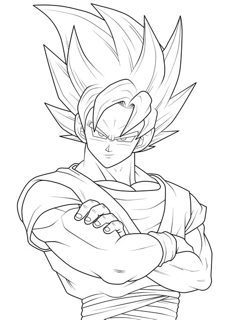 Collection of free dragonball drawing full body download on ui ex. Goku Drawing Easy at GetDrawings | Free download
