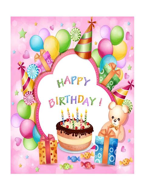 21 Free 41 Free Birthday Card Templates Word Excel Formats
