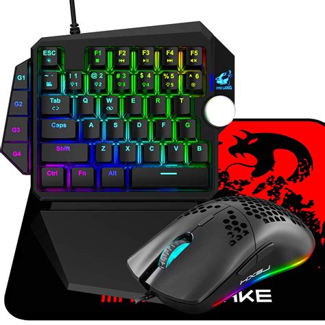 Buy Felicon Portable One Handed Gaming Mechanical Keyboard And Mouse