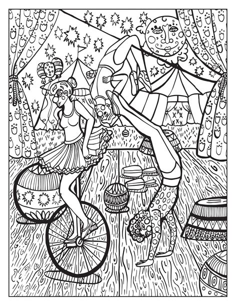 Assortment of carnival coloring pages it is possible to download free of charge. A Day at the Circus coloring page on Behance | Coloriage
