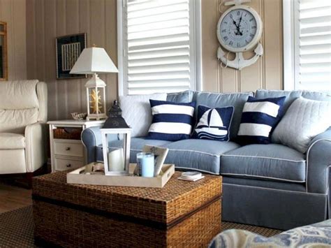 Coastallivingrooms Brown And Blue Living Room Nautical