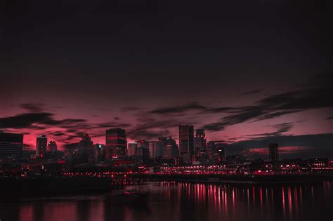 Canada Cityscape Photography During Golden Hour Sky Image Free Photo