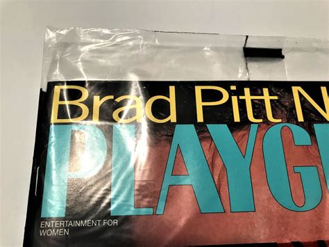 Brad Pitt Nude Playgirl Magazine Aug Factory Sealed Ebay