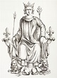 Rei Carlos VI da França em seu trono, de "As Artes na Idade Média ...