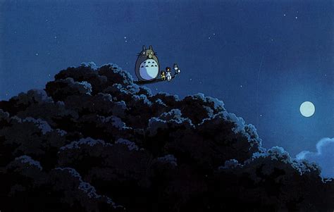 Free Download Hd Wallpaper Cartoon Illustration River Tree Totoro