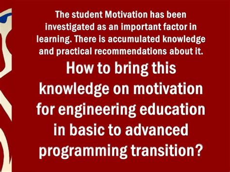 Enhancing Students Motivation To Learn Software Engineering
