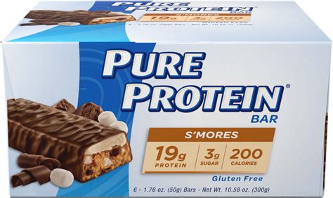 Pure Protein Bar Smores 19g Protein 6 Ct