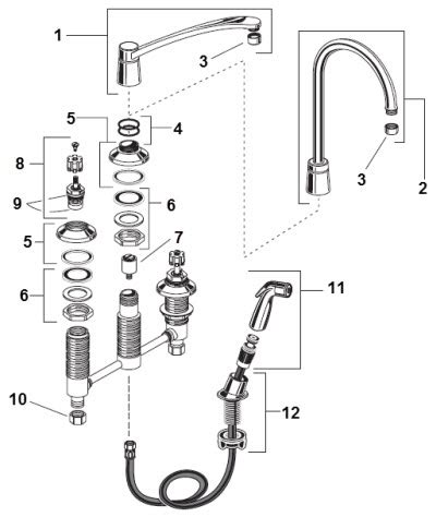 Appaso pull down kitchen faucet. American Standard Two Handle Kitchen Faucet Repair | Wow Blog