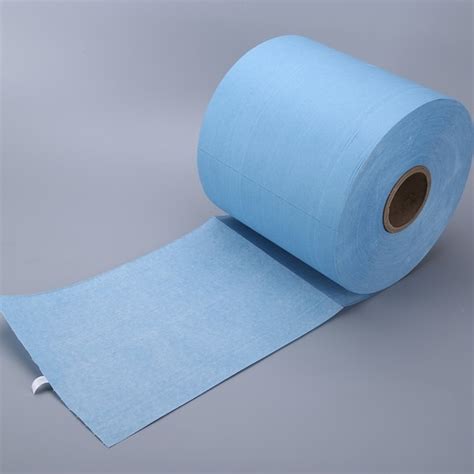 Eco Friendly Blue Cleaning Paper Roll Industrial Paper Towel Rolls 25