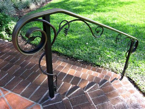 Add safety and style to your outdoor spaces add safety and style to your outdoor spaces with this molded handrail. Outdoor Metal Stair Railing | Newsonair.org