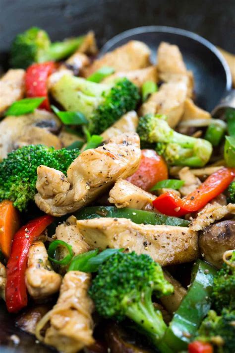 In the same pan, heat 1 tablespoon of oil and add mushrooms. Chicken Stir-Fry | Recipe | Whole 30 chicken recipes, Food ...