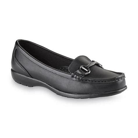 Thom Mcan Womens Gavyn Black Casual Loafer Wide Width Clothing
